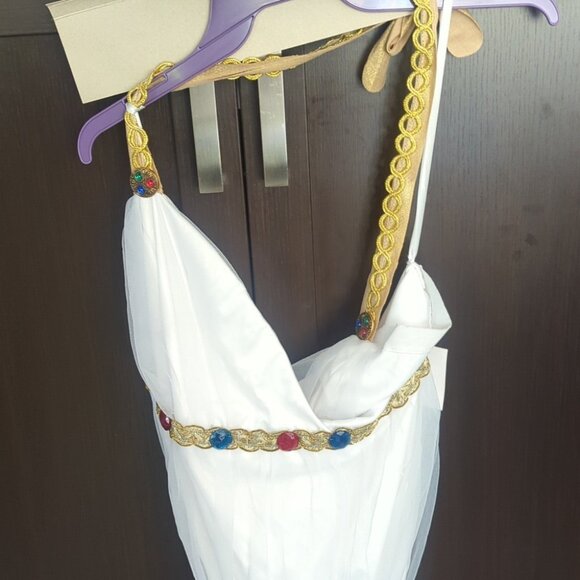 Greek Goddess White and Gold Costume - Size 18-20 XL NWT - Picture 4 of 5